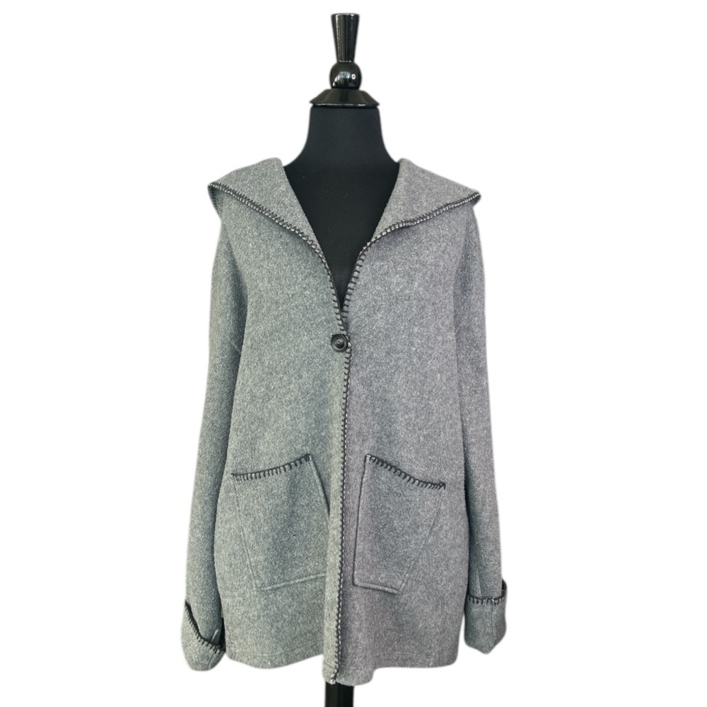 Vintage Fleece Sweater With Hood